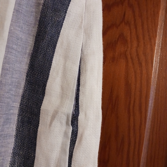 J Crew Blue & White Stripe 100% Linen Point Sur Shorts - Picture 8 of 8